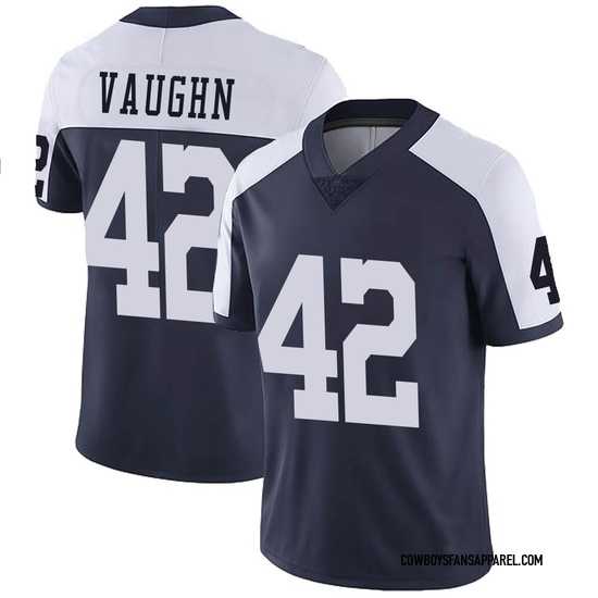 Men & Women & Youth Dallas Cowboys #42 Deuce Vaughn Navy Thanksgiving Vapor Limited Stitched Jersey